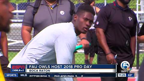 Former Owls work out for NFL scouts at FAU Pro Day