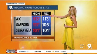 Record highs to end a hot July