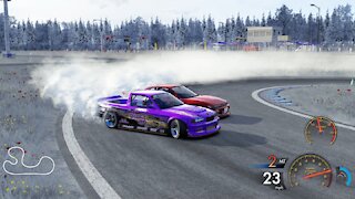 Drifting on my simulator at Osaka Sidways