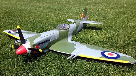 RC Plane Crash - HobbyKing Durafly MK-24 Spitfire WWII Warbird Explodes on Impact!