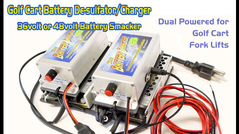 Golf Cart 36v or 48v Dual Battery Smacker