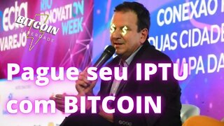 Eduardo Paes diz que você poderá pagar o IPTU com #Bitcoin