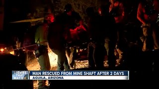 Man rescued after two days in mine shaft
