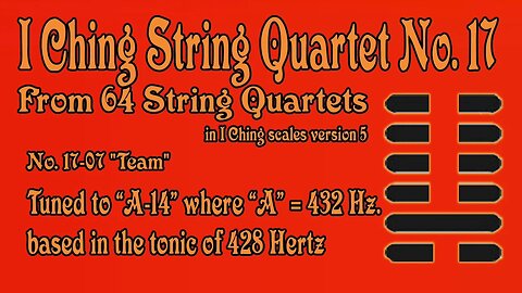 Richard #Burdick's #String #Quartet No. 17, Op. 308 No.17 - tuned to 428 Hz.