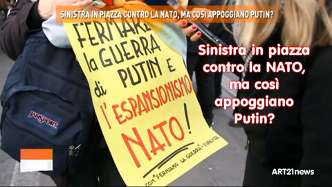 Sinistra in piazza contro la NATO, ma così appoggiano Putin?