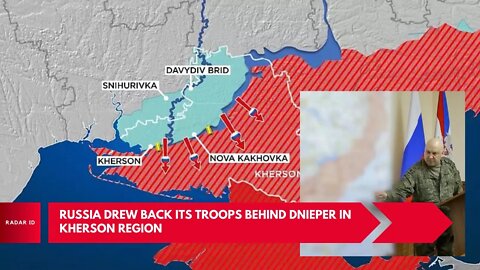 Russia drew back its troops behind Dnieper River in Kherson Region