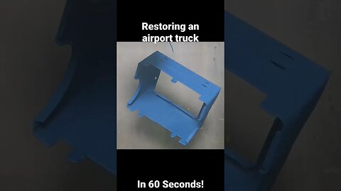 Restoring an airport scissor lift box truck in 60 seconds!