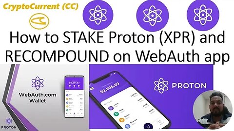 How to STAKE Proton XPR and RECOMPOUND INTEREST using WEBAUTH APP