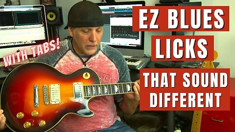 EZ Blues Guitar Licks that Sound Different - with Scales & Tabs