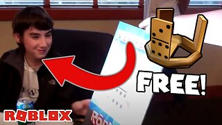 THIS KID GOT A FREE DOMINO CROWN FROM ROBLOX?! (HOW DID HE DO IT?)