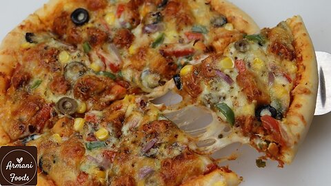 Chicken Tikka Pizza Recipe By Armani Foods