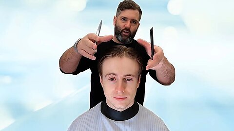 Classic Scissor Cut Medium length Mens Haircut | Tutorial and Shop Chat