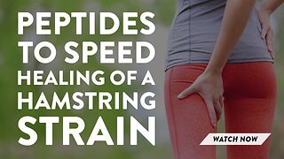 Peptides to speed healing of a hamstring strain