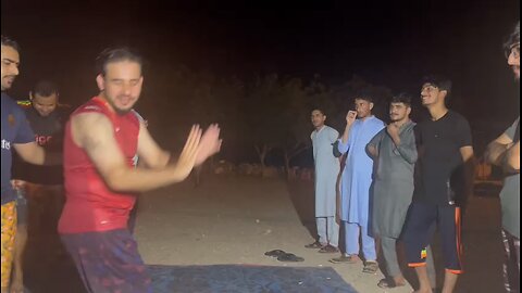 Dancing enjoying in midah oman