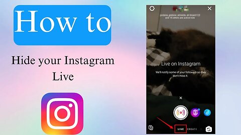 How to hide instagram live from certain followers?