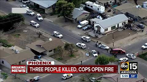 Three people killed, suspect injured in Phoenix officer-involved shooting