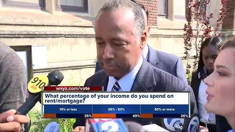 Ben Carson backs off HUD plan that would increase rent in Detroit press conference