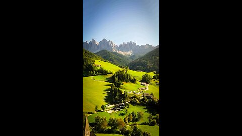 Val di Funes-a mountain resort, Italian municipality located in the Trento-Alto Adidge region.