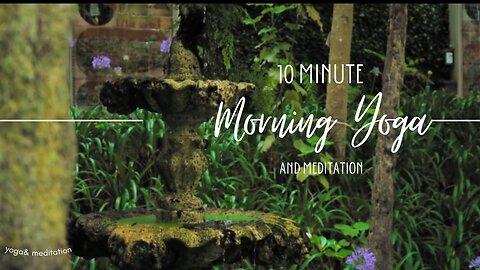 10 minutes of morning Yoga and Meditation music video for positive energy. Also relaxation, healing