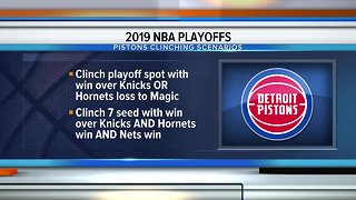 Pistons can clinch playoff spot with win in season finale