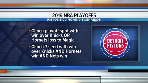 Pistons can clinch playoff spot with win in season finale