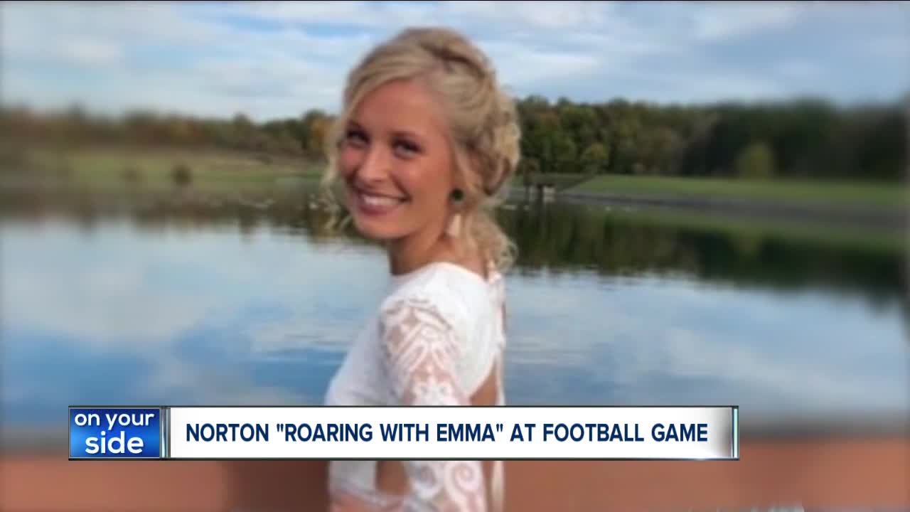 'We love you Emma!' — Norton 'roars' for cheerleader in coma