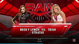 WWE Monday Night Raw Becky Lynch vs Trish Stratus