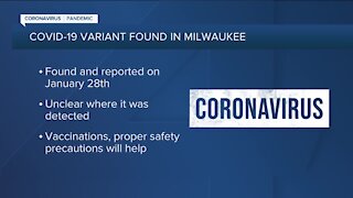 UK variant of COVID-19 reported in Milwaukee