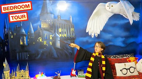 Harry Potter Themed Bedroom ⚡️ JOJO'S ROOM TOUR