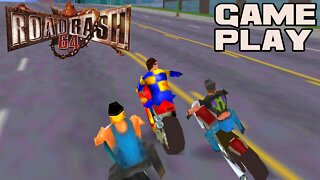 🏍⛓🚔 Road Rash 64 - Nintendo 64 Gameplay 🚔⛓🏍 😎Benjamillion
