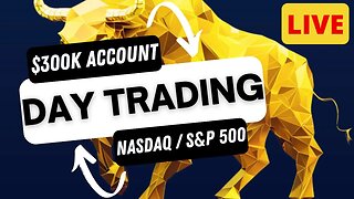 +$334 LIVE DAY TRADING | The Stock Market Live Nasdaq & S&P 500 | Jerome Powel Federal Reservse Week