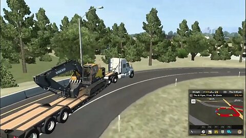 #shorts Moving Heavy Machinery in American Truck Simulator - highlight