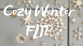 Cozy Winter Furniture Flip Challenge/DIY Water Damage Repair