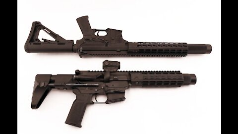 INTEGRALLY SUPPRESSED 9mm rifle