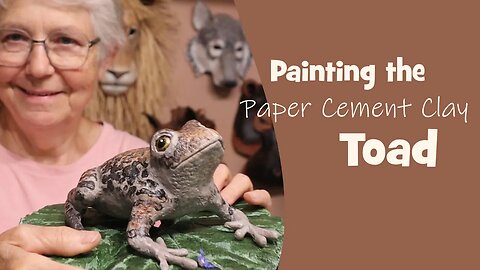 Painting The Paper Cement Clay Toad