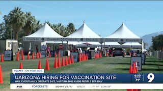 UArizona to hire student-staff for on-campus vaccination site