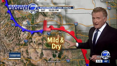 Cold front will usher in chilly weather for a few days