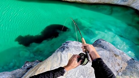 FLY Fishing ULTRA CLEAR Rock Pools!