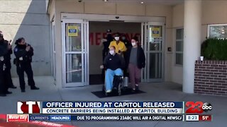Officer injured at Capitol released from hospital