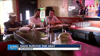 Dads survive the heat in Milwaukee during one of the hottest Father's Days in years