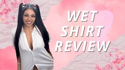 transparent white shirt wet vs dry review _ beginner model (4k)