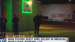 Man shot and killed in medical marijuana shop parking lot