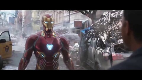 AVENGERS INFINITY WAR Iron Man Dr. Strange and Wong Battle in New York HD