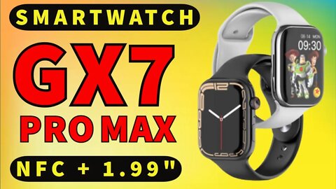 IWO GX7 PRO MAX smartwatch Apple Watch Clone 1.99" Inch Screen, NFC, Wireless Charger