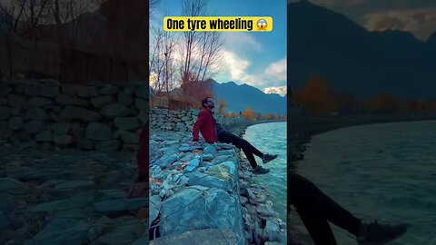 One tyre Wheeling 😱 | #shorts #viral