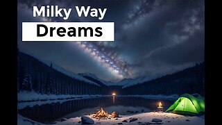 Milky Way Dreams: 1 Hour 4K Relaxation with Meditation Music for Deep Sleep 🌌🎶💤