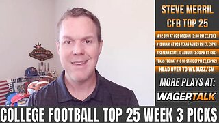 College Football Week 3 Picks and Odds | Top 25 College Football Betting Preview & Predictions