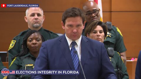 🇺🇸 Ron DeSantis - 20 cheaters arrested and measures to prevent voter fraud in Florida