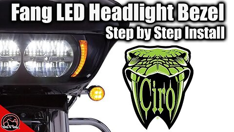 Ciro3d Fang LED Headlight Bezel - Harley-Davidson Road Glide