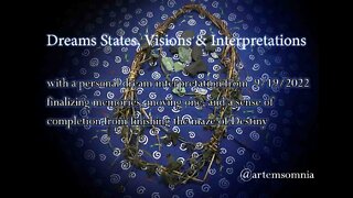 Dreams States & Interpretation: Maze of Locked Doors & Meeting The Corroded: September 19, 2022
